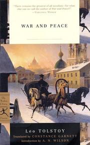 Лев Толстой: War and Peace (Modern Library Classics) (2002, Modern Library)