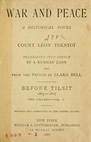 Лев Толстой: War and Peace: Before Tilsit (1805-1807), Vol. I (1886, Gottesberger)