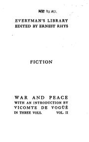 Лев Толстой: War and Peace, Vol. II (1932, J.M. Dent & Sons, E.P. Dutton)